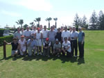 The group on the first Tee